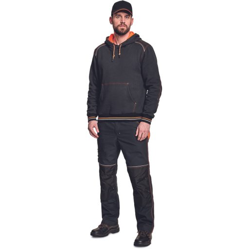 KNOXFIELD HOODIE antracit/narancs  XXL