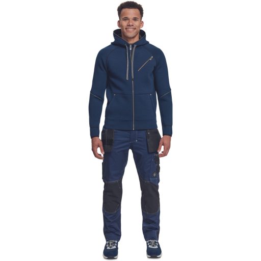 NEURUM kapucnis kardigán navy 4XL