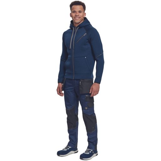 NEURUM kapucnis kardigán navy 4XL