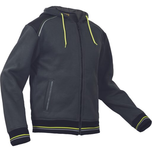 SHELDON kapucnis kardigán antracit 4XL