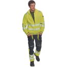 SHELDON HV kapucnis kardigán sárga 4XL