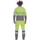 LEON HV póló hosszú ujjú sárga/szürke5XL