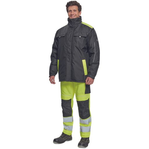 MAX VIVO télikabát fekete/sárga 3XL