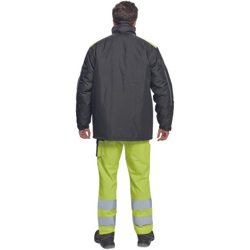 MAX VIVO télikabát fekete/sárga 4XL