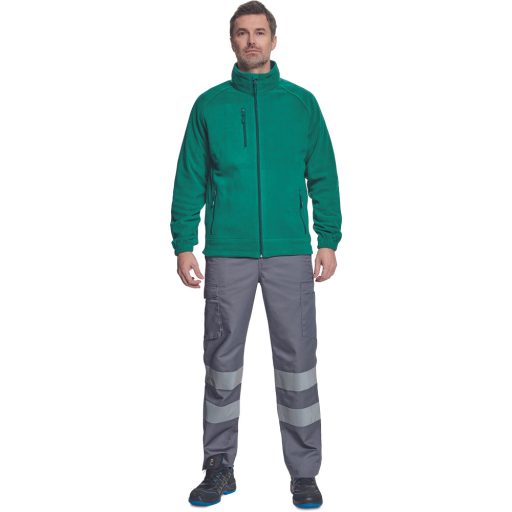 BHADRA fleece pulóver sötétzöld XL