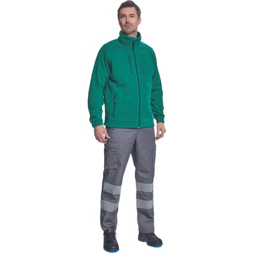 BHADRA fleece pulóver sötétzöld XXL