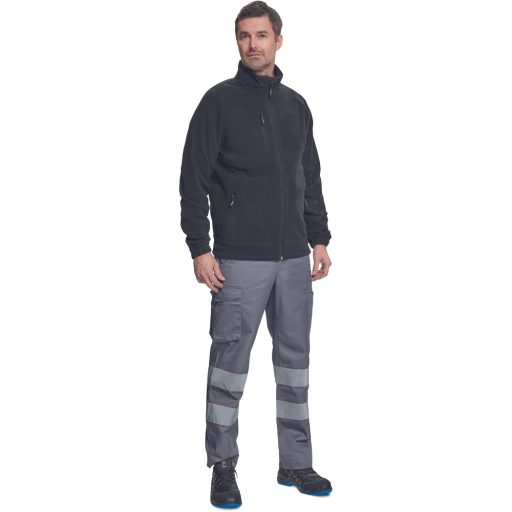 BHADRA fleece pulóver fekete L