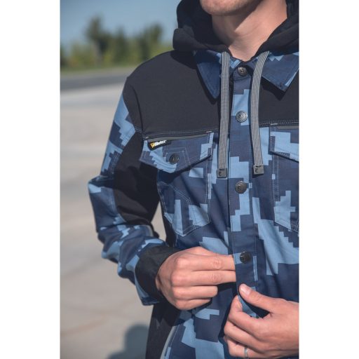 NEURUM CAMOU kapucnis dzseki navy 64