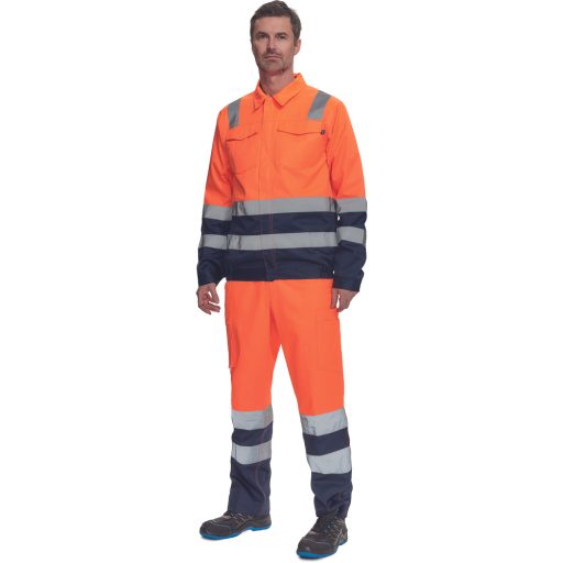 VALENCIA HV kabát narancssárga/navy 44