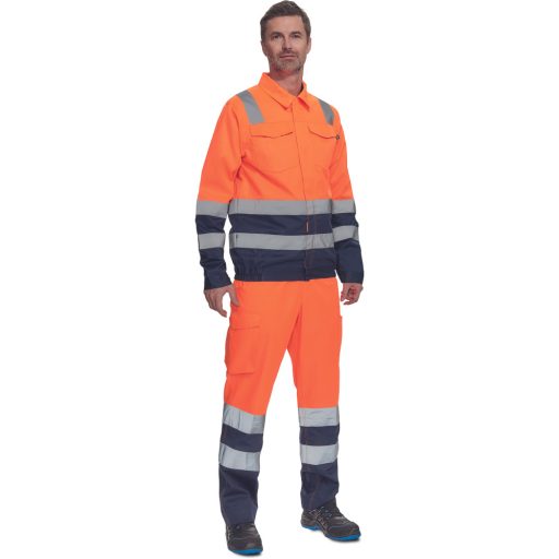 VALENCIA HV kabát narancssárga/navy 44