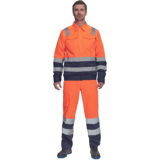 VALENCIA HV kabát narancssárga/navy 56