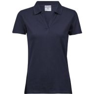   Tee Jays | TJ 1409 Női V-nyakú luxus stretch piqué galléros póló