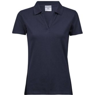   Tee Jays | TJ 1409 Női V-nyakú luxus stretch piqué galléros póló