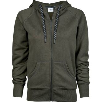 Tee Jays | TJ 5436 Női cipzáras kapucnis pulóver
