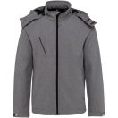 Kariban | K 413 Férfi 3 rétegű kapucnis softshell dzseki