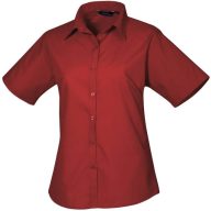 Premier | PR 302 Poplin rövid ujjú blúz