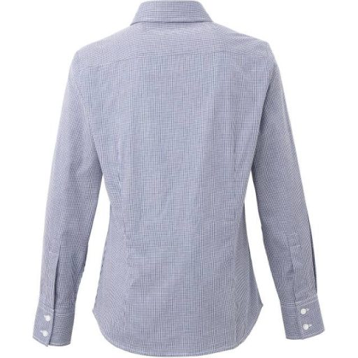 Premier | PR 320 Kockás poplin hosszú ujjú blúz