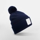Beechfield | B 338R Pomponos patch kötött sapka